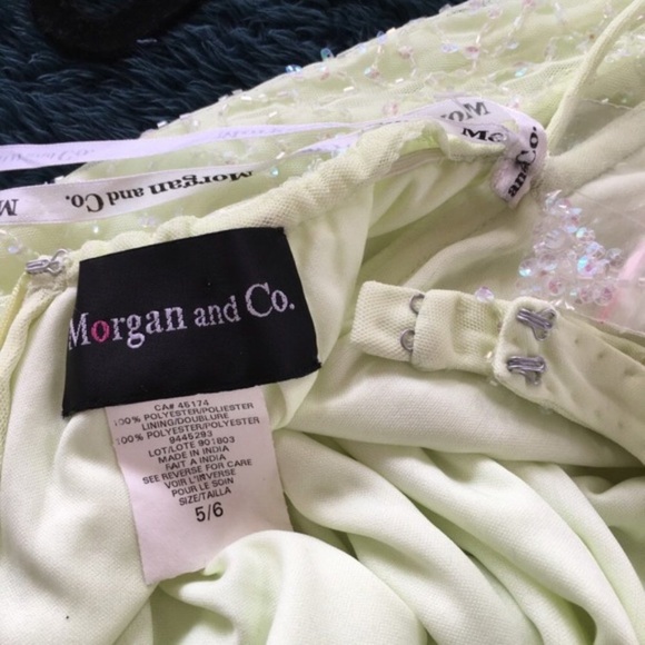 Morgan & Co Backless beaded formal gown - Picture 3 of 6